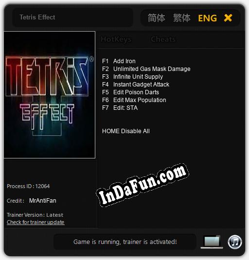 Tetris Effect: Trainer +7 [v1.2]