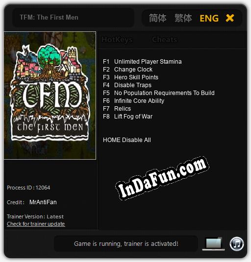 TFM: The First Men: Cheats, Trainer +8 [MrAntiFan]