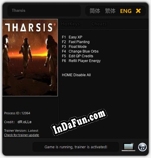 Trainer for Tharsis [v1.0.1]