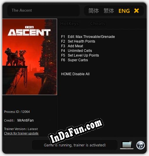 The Ascent: Trainer +6 [v1.1]