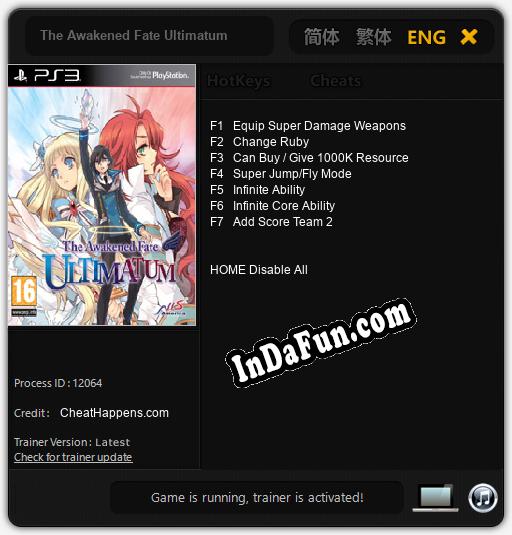 The Awakened Fate Ultimatum: Trainer +7 [v1.9]