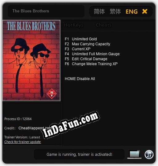 The Blues Brothers: TRAINER AND CHEATS (V1.0.82)