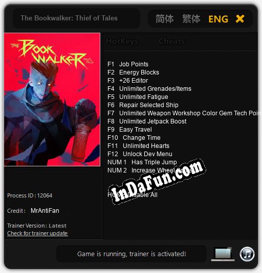 The Bookwalker: Thief of Tales: Cheats, Trainer +14 [MrAntiFan]