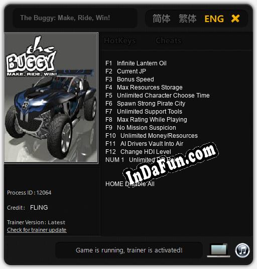 The Buggy: Make, Ride, Win!: Cheats, Trainer +13 [FLiNG]