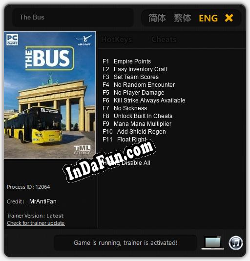 The Bus: Trainer +11 [v1.1]