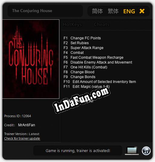 Trainer for The Conjuring House [v1.0.1]