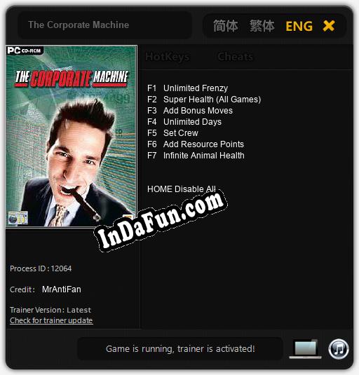 The Corporate Machine: Cheats, Trainer +7 [MrAntiFan]