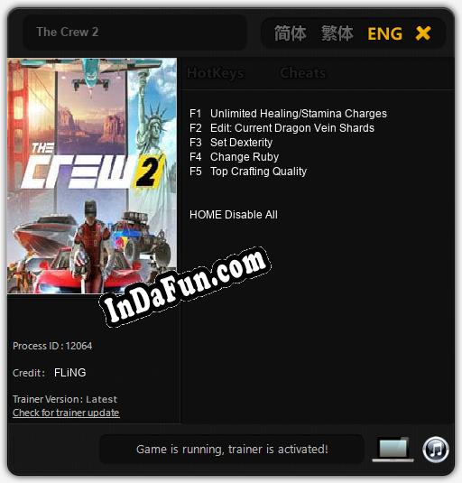 The Crew 2: Trainer +5 [v1.1]