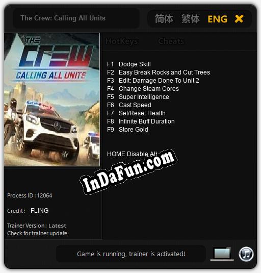 The Crew: Calling All Units: TRAINER AND CHEATS (V1.0.84)