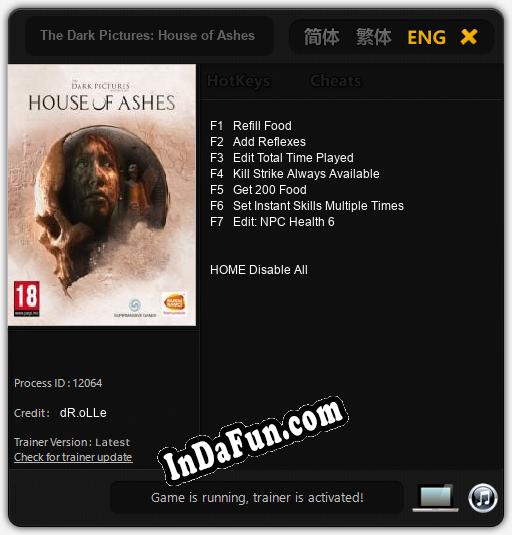 The Dark Pictures: House of Ashes: Cheats, Trainer +7 [dR.oLLe]