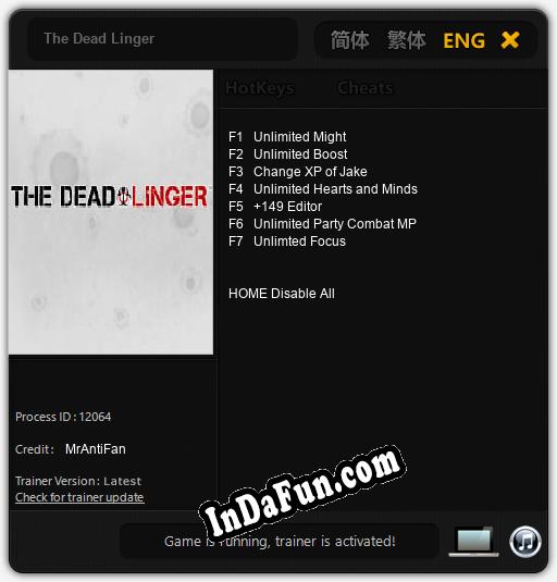 The Dead Linger: Cheats, Trainer +7 [MrAntiFan]