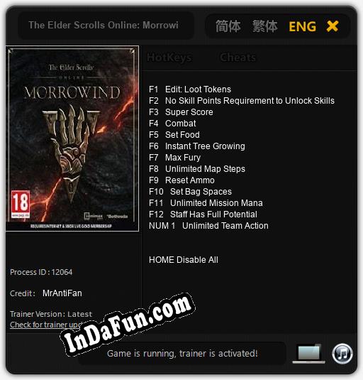 The Elder Scrolls Online: Morrowind: Cheats, Trainer +13 [MrAntiFan]