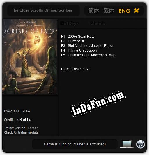 The Elder Scrolls Online: Scribes of Fate: Cheats, Trainer +5 [dR.oLLe]