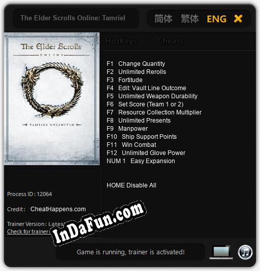 The Elder Scrolls Online: Tamriel Unlimited: Trainer +13 [v1.2]