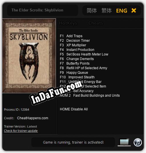 The Elder Scrolls: Skyblivion: Cheats, Trainer +14 [CheatHappens.com]