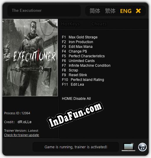 The Executioner: TRAINER AND CHEATS (V1.0.9)