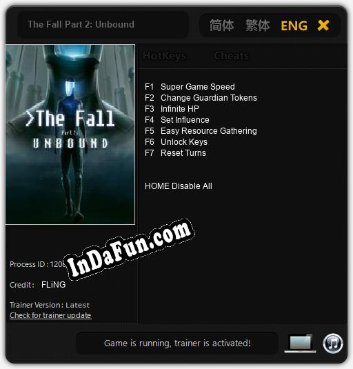 The Fall Part 2: Unbound: TRAINER AND CHEATS (V1.0.14)