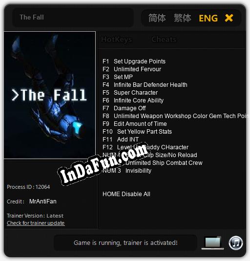 The Fall: Cheats, Trainer +15 [MrAntiFan]