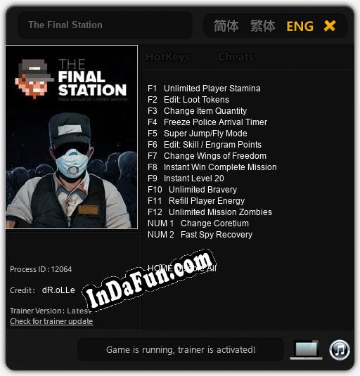 The Final Station: TRAINER AND CHEATS (V1.0.68)