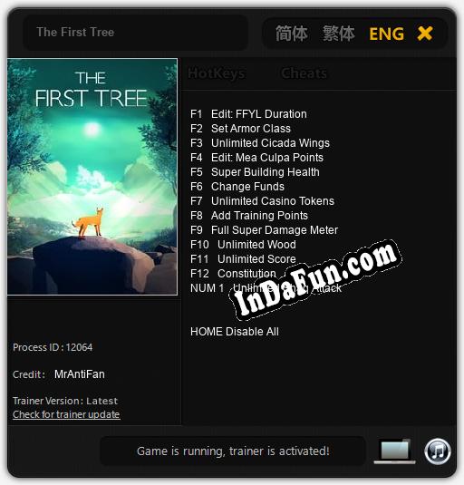 The First Tree: TRAINER AND CHEATS (V1.0.14)