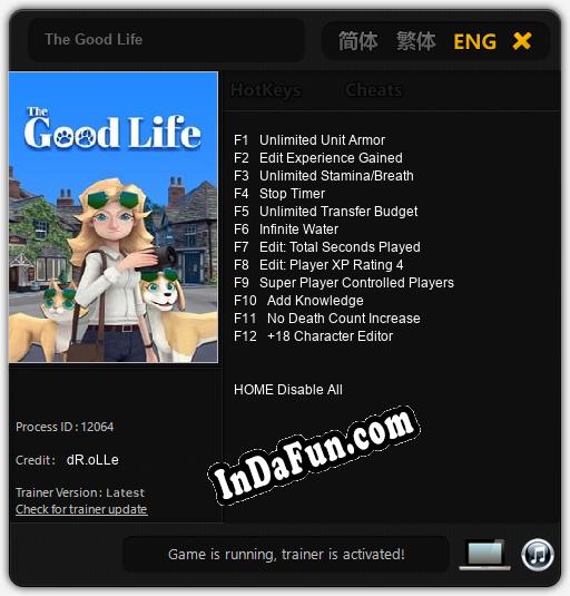 The Good Life: TRAINER AND CHEATS (V1.0.26)