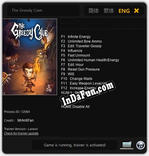 The Greedy Cave: TRAINER AND CHEATS (V1.0.78)