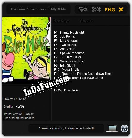 The Grim Adventures of Billy & Mandy: Cheats, Trainer +12 [FLiNG]