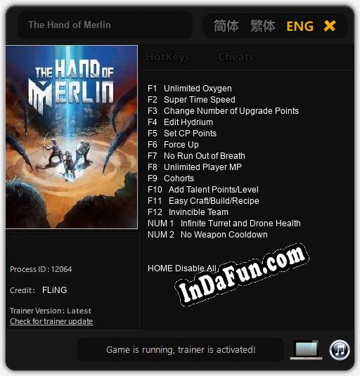 The Hand of Merlin: Cheats, Trainer +14 [FLiNG]