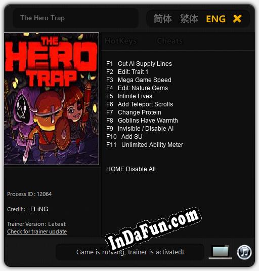 The Hero Trap: TRAINER AND CHEATS (V1.0.5)