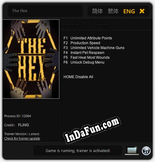 The Hex: TRAINER AND CHEATS (V1.0.51)