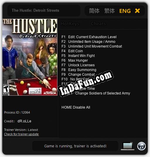 The Hustle: Detroit Streets: Cheats, Trainer +13 [dR.oLLe]