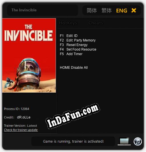 Trainer for The Invincible [v1.0.5]