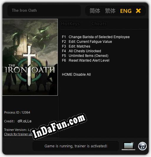 The Iron Oath: Cheats, Trainer +6 [dR.oLLe]