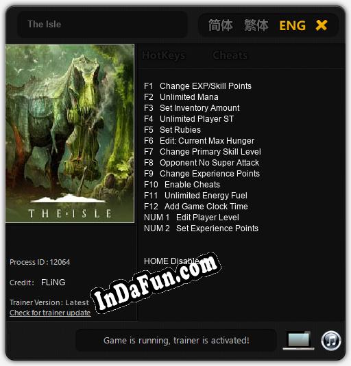 Trainer for The Isle [v1.0.2]