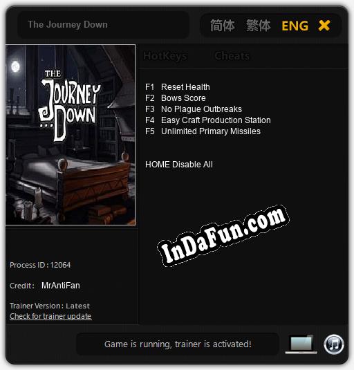 The Journey Down: Cheats, Trainer +5 [MrAntiFan]