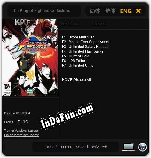 The King of Fighters Collection: The Orochi Saga: TRAINER AND CHEATS (V1.0.42)