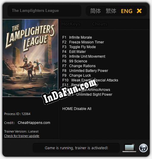 The Lamplighters League: Trainer +13 [v1.1]