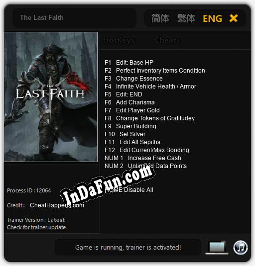 The Last Faith: Trainer +14 [v1.6]