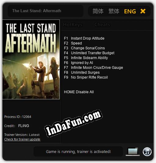 The Last Stand: Aftermath: Cheats, Trainer +9 [FLiNG]