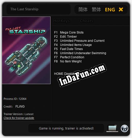 Trainer for The Last Starship [v1.0.4]