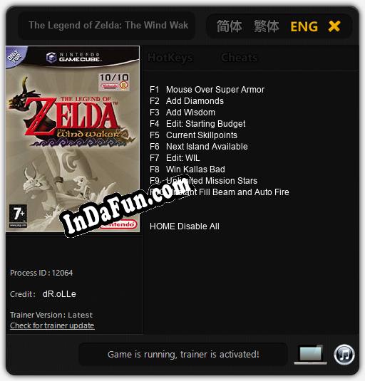 The Legend of Zelda: The Wind Waker: Cheats, Trainer +10 [dR.oLLe]