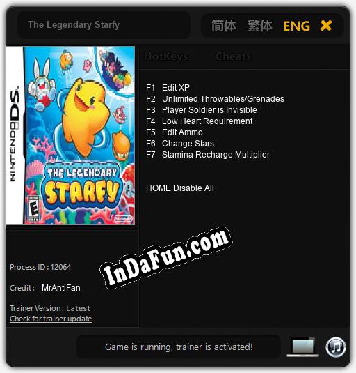 The Legendary Starfy: Cheats, Trainer +7 [MrAntiFan]