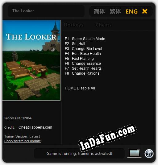 The Looker: Trainer +8 [v1.4]