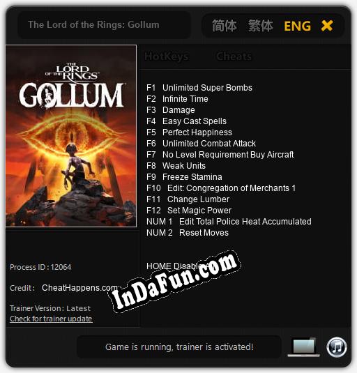 The Lord of the Rings: Gollum: Trainer +14 [v1.9]