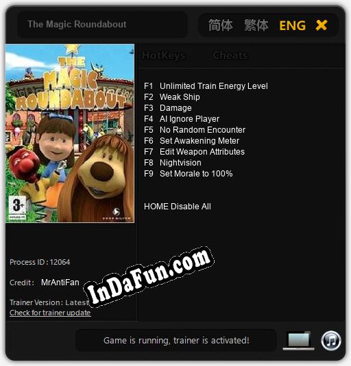 The Magic Roundabout: TRAINER AND CHEATS (V1.0.82)