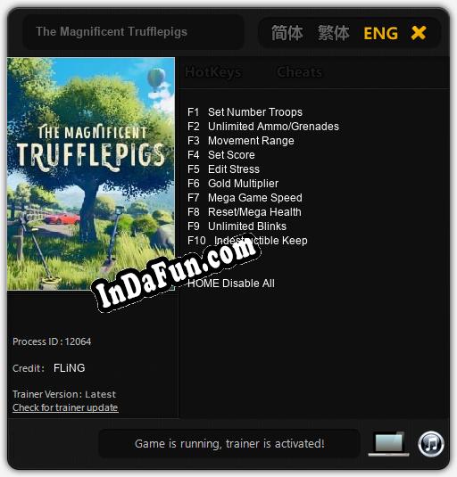 The Magnificent Trufflepigs: Trainer +10 [v1.9]