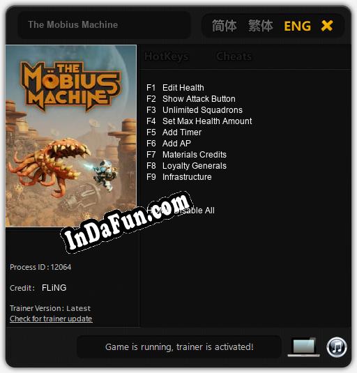 The Mobius Machine: TRAINER AND CHEATS (V1.0.95)