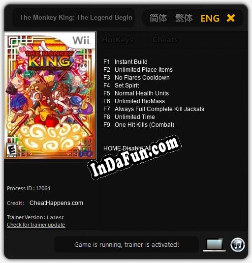 The Monkey King: The Legend Begins: TRAINER AND CHEATS (V1.0.55)