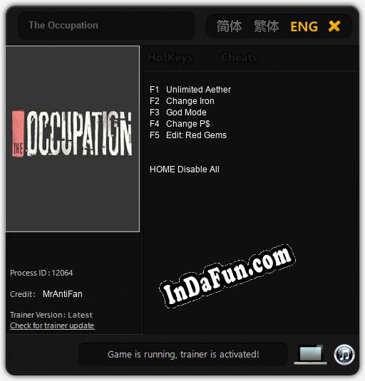 The Occupation: Trainer +5 [v1.3]
