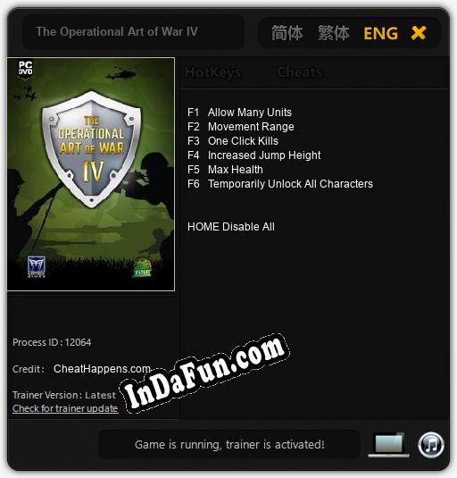 The Operational Art of War IV: TRAINER AND CHEATS (V1.0.74)